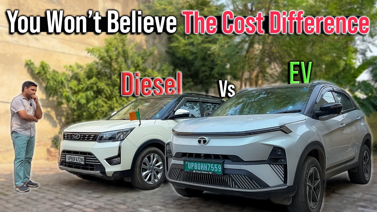 EV vs Diesel - 44,000 KM Real Ownership Cost | Tata Nexon EV vs XUV300