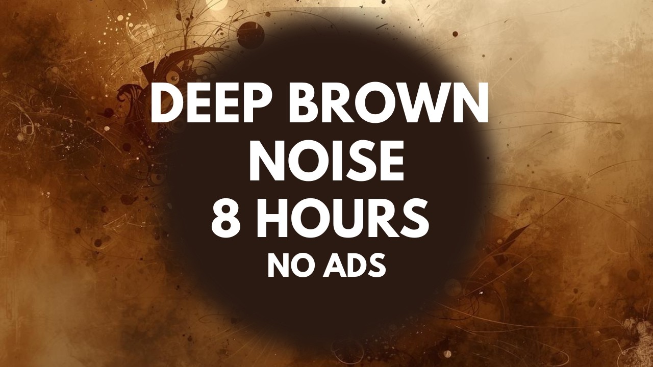 Deep Brown Noise for Focus & Studying – 8 Hours Black Screen (No Ads, No Interruptions)