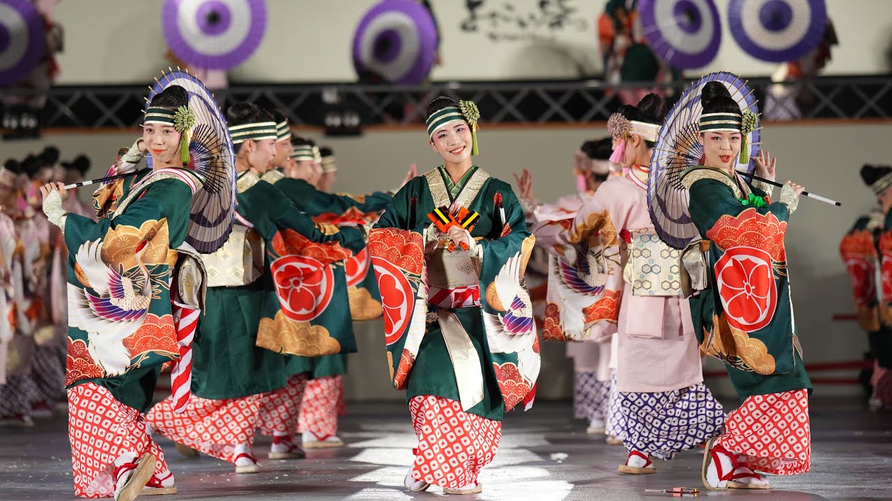 2025 よさこい祭り 濱長花神楽 中央公園 （手持ち望遠撮影）