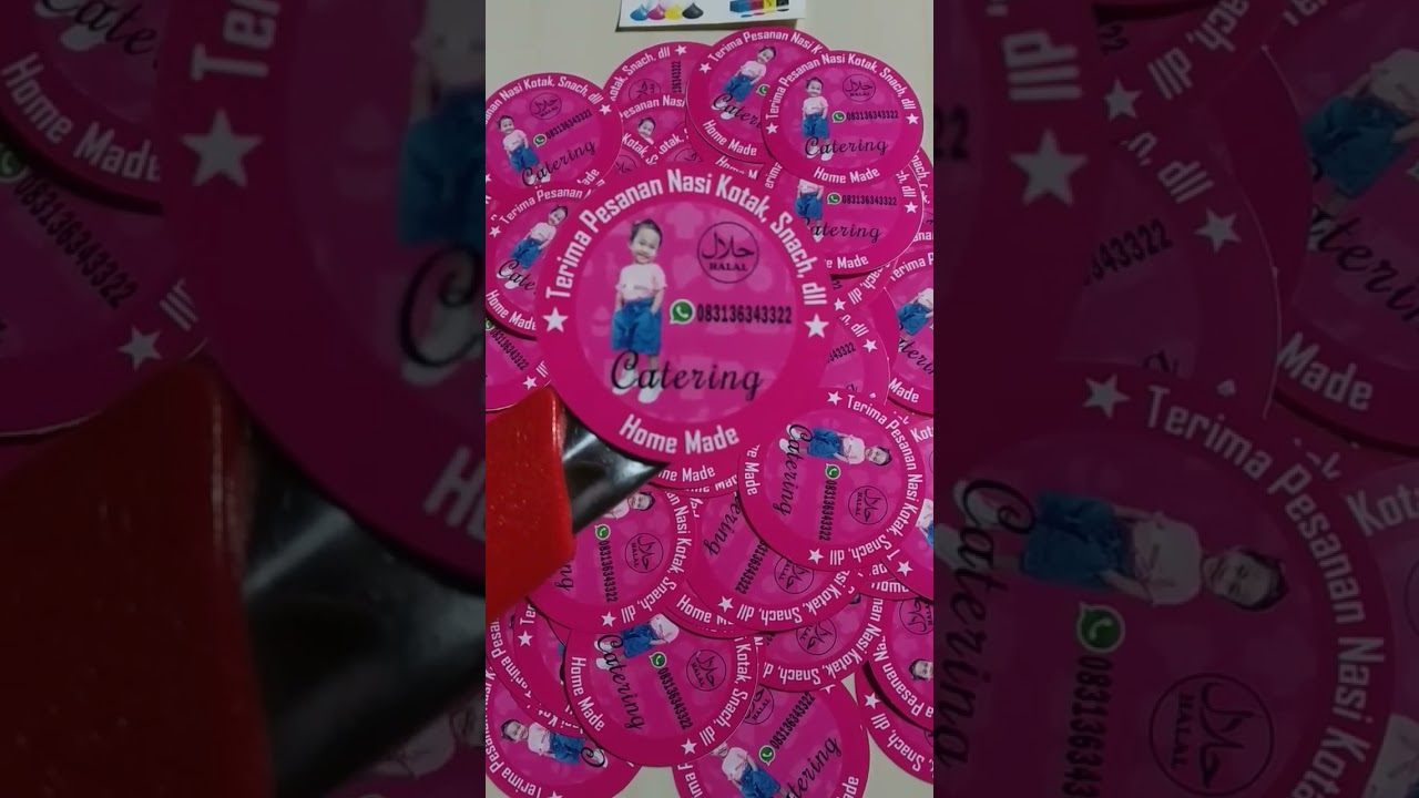 stiker label Catering #shorts #percetakan #stikerlabel