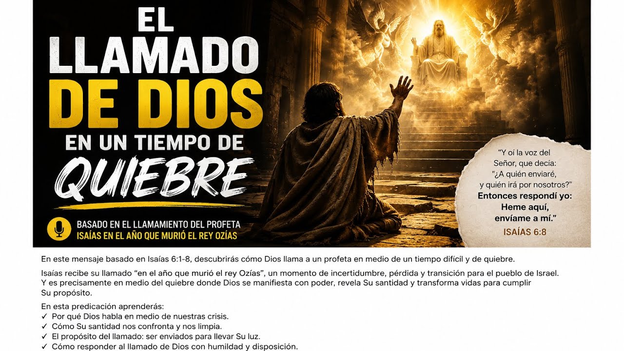 EL LLAMADO DE DIOS EN EL TIEMPO DE QUIEBRE.