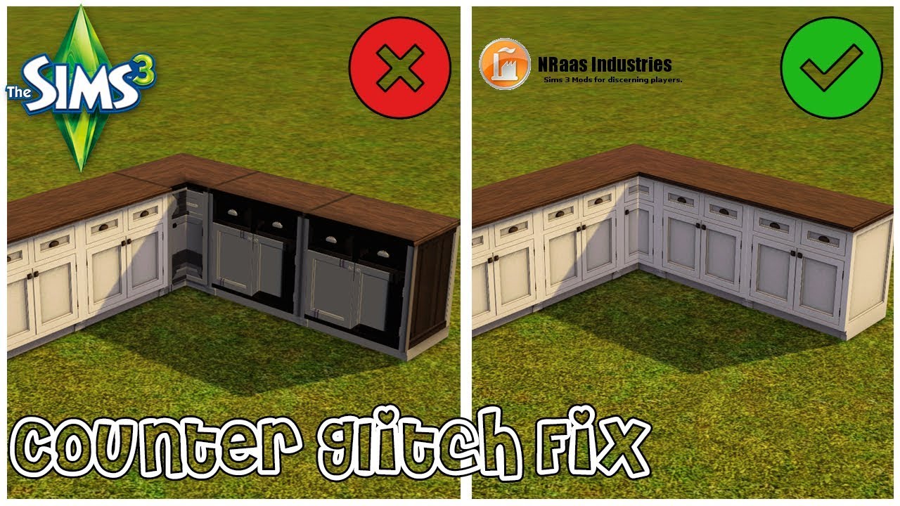 How to: Fix the counter glitch/texture glitch in The Sims 3