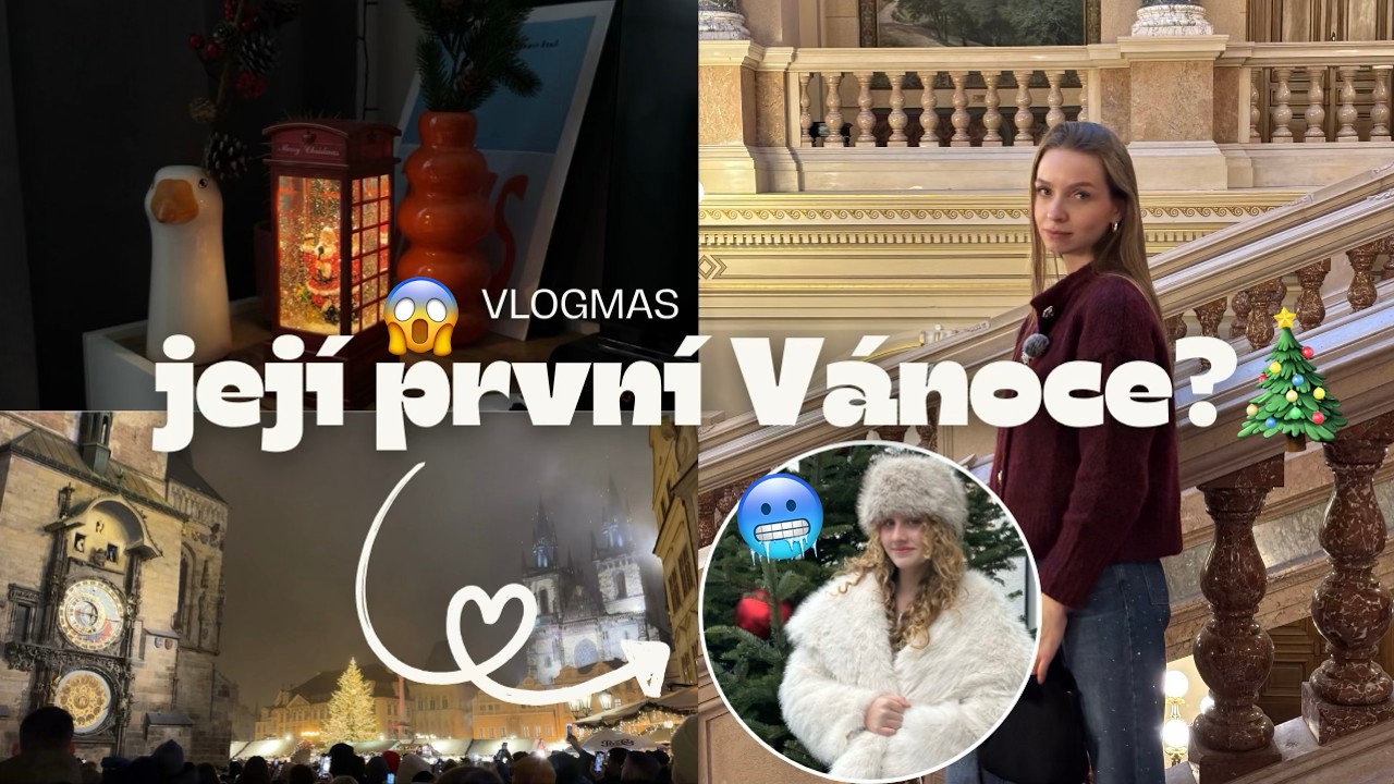 VLOGMAS | Rodina v Praze, jejich první zima a Vánoce, vaření, nová práce