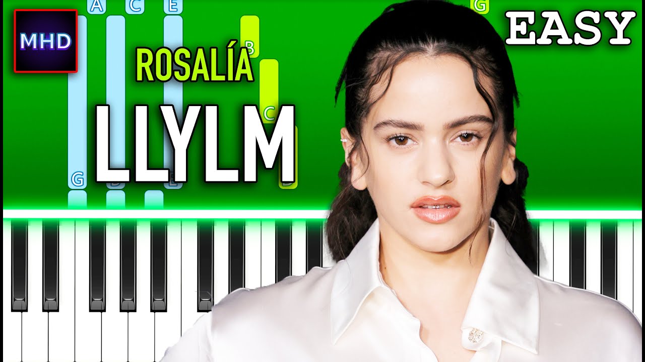 ROSALÍA - LLYLM - Piano Tutorial [EASY]
