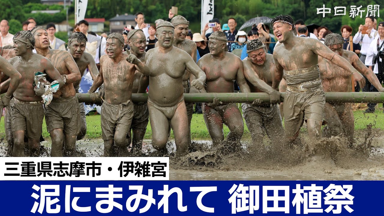 泥にまみれて 御田植祭　三重県志摩市・伊雑宮