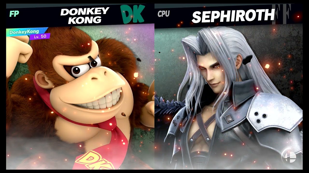 Super Smash Bros Ultimate Amiibo Fights – vs the World #86 Donkey Kong vs Sephiroth