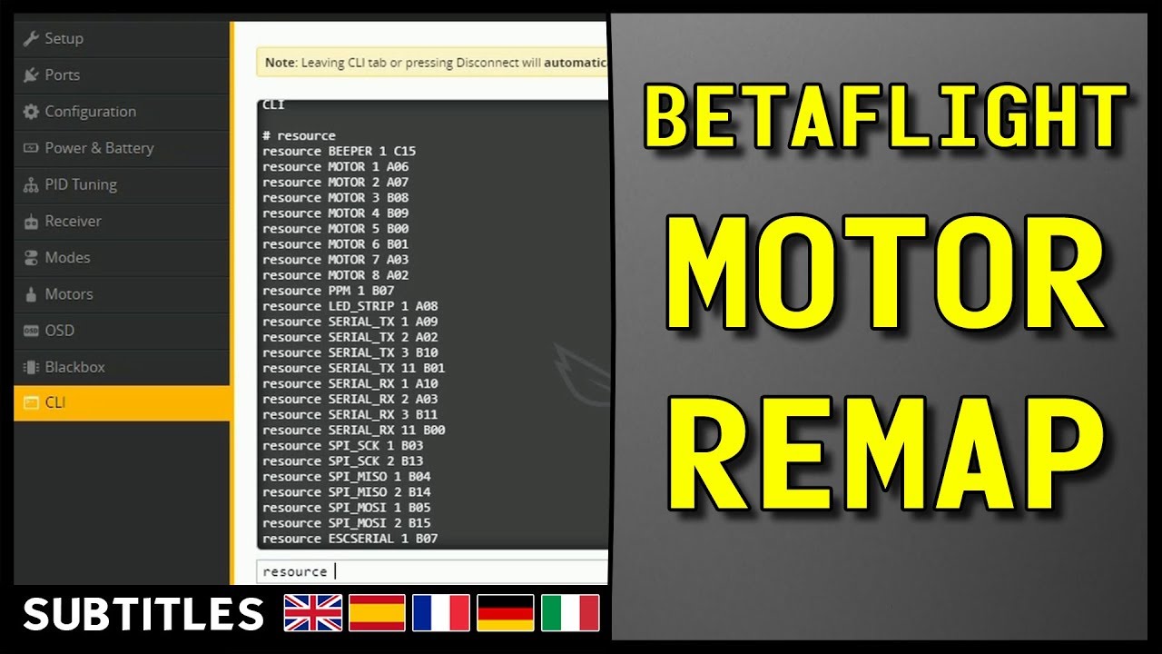 Tutorial: Betaflight Motor Resource Remap