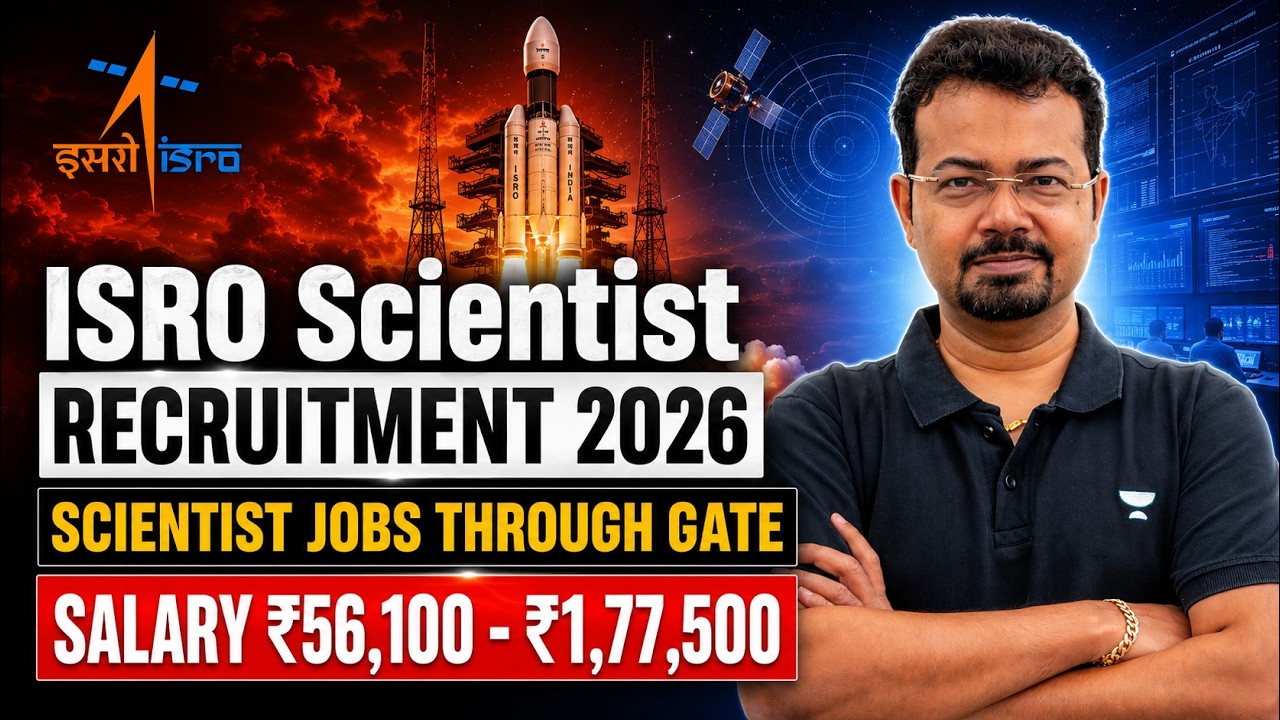 🚀 ISRO Scientist Recruitment 2026 OUT | Through GATE | Salary ₹1.77 Lakh | Apply Now!