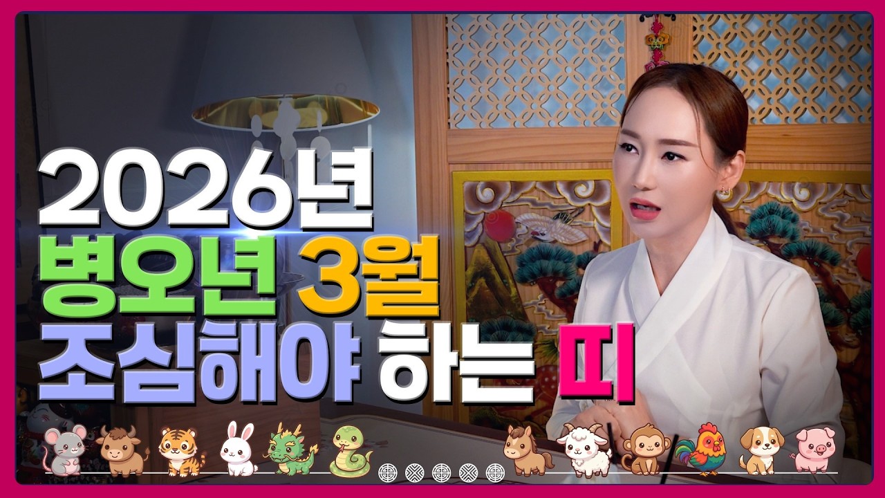 2026년 병오년 양력 3월 🚨조심해야 하는띠!!!