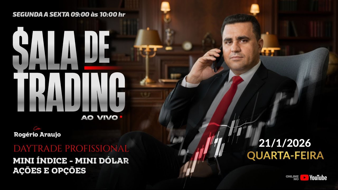 🔴 AO VIVO – Day Trade Mini Índice + Mini Dólar HOJE – Setup & Execução Real 💰- 21/1/2026