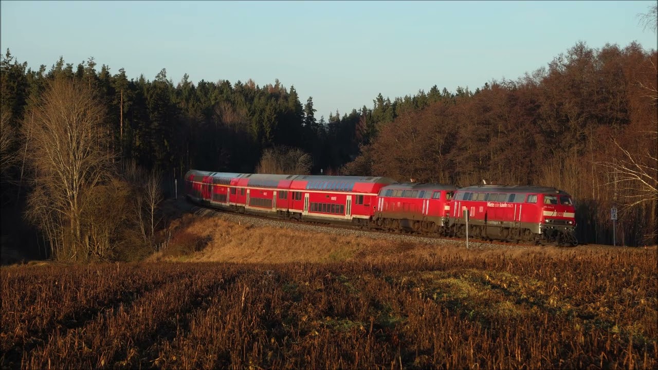 Mit der 218 durch den Herbst und Winter