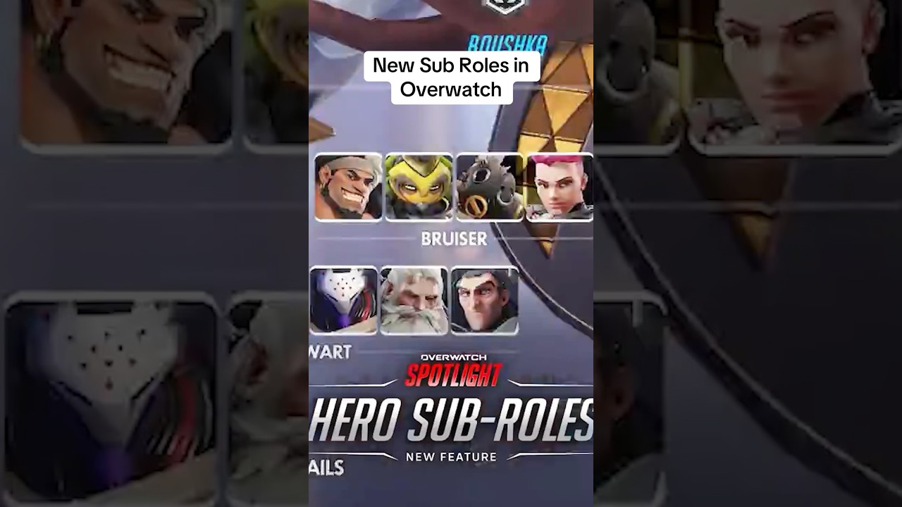NEW Overwatch Sub-Role Update #overwatch #overwatch2 #overwatchclips #gaming
