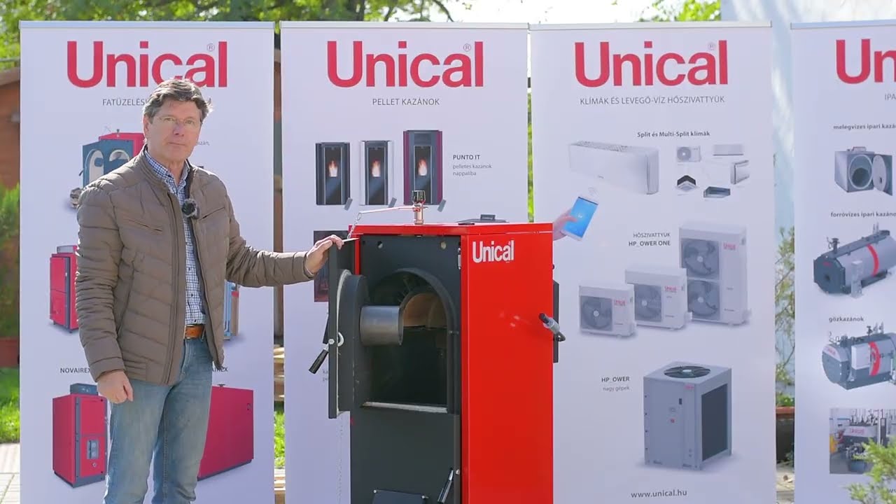 Unical Fokolus kazán bemutató – hogyan spórol 25–30% fát