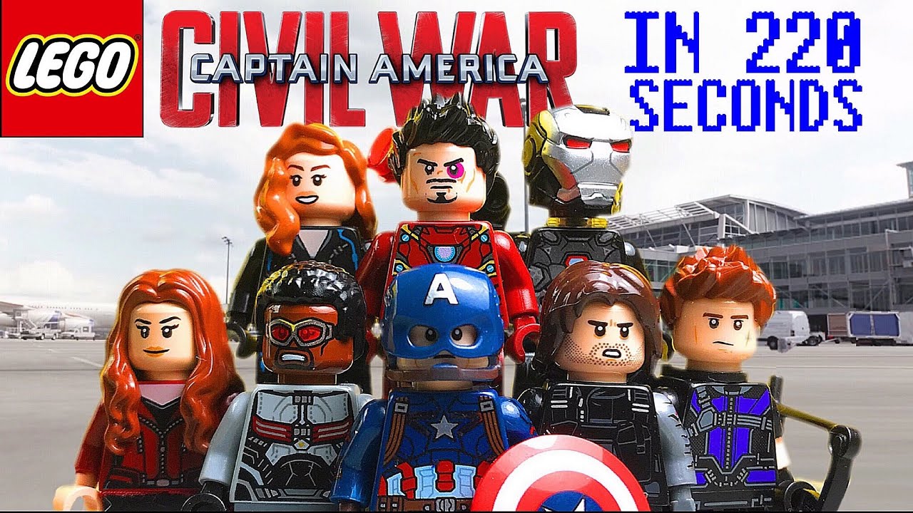CAPTAIN AMERICA: CIVIL WAR in 220 seconds [Lego Stopmotion Animation]
