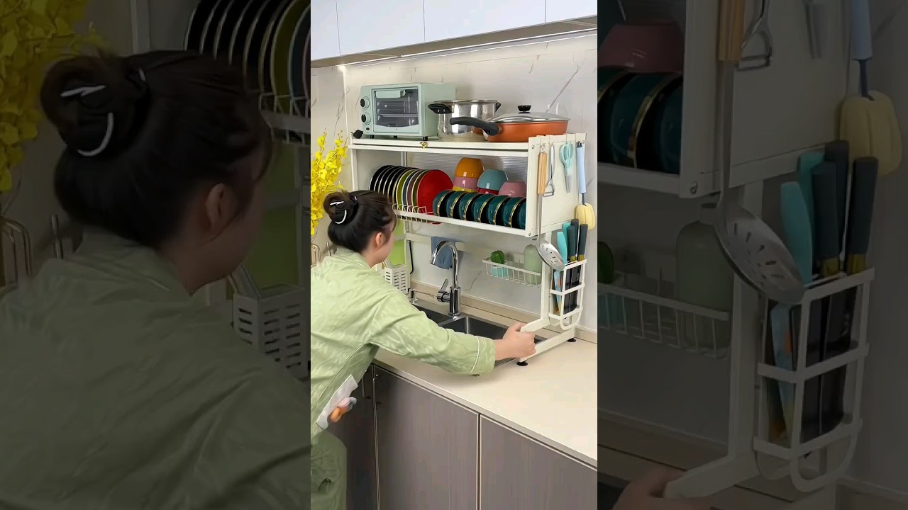 sinkstorage rack #drain rack storage and organization #kitchen good things