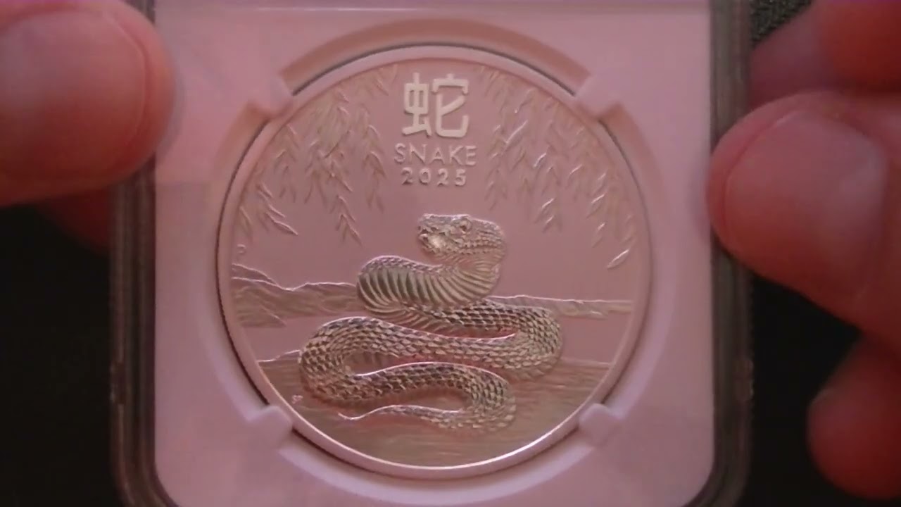 Coin Review - Lunar Snake, Australia, 1 Oz Silver, NGC MS70, First Releases, 2025
