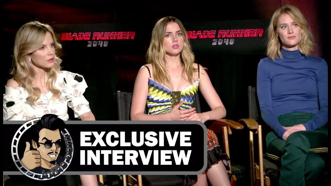 Ana De Armas, Sylvia Hoeks & Mackenzie Davis BLADE RUNNER 2049 Exclusive Interview (JoBlo)