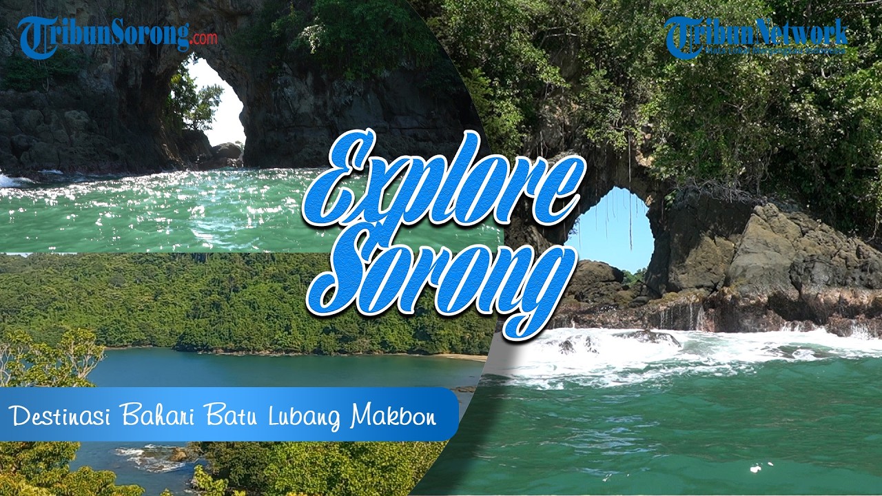 Explore Sorong - Pantai Batu Lubang Makbon Sorong“Destinasi Bahari berpadu Hutan yang Asri”