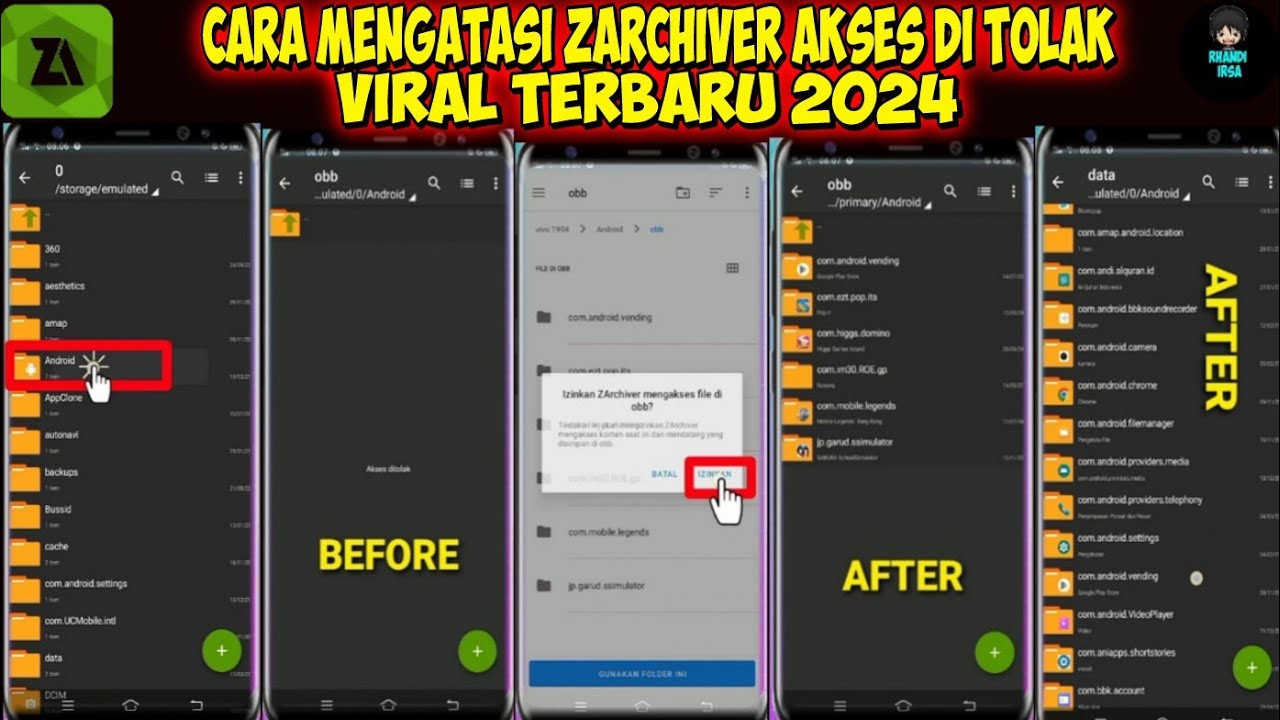 CARA MENGATASI ZARCHIVER AKSES DITOLAK || CARA CEPAT DAN MUDAH 2024