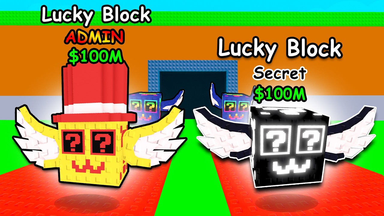 СЕКРЕТНАЯ гонка за счастливыми блоками в игре Steal A Brainrot!