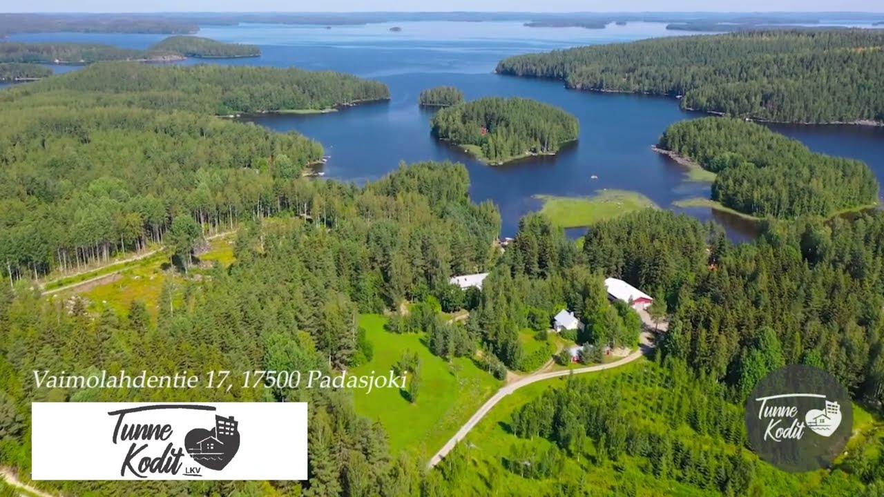 Päijänteen rannalla tila rakennuksineen Padasjoella!