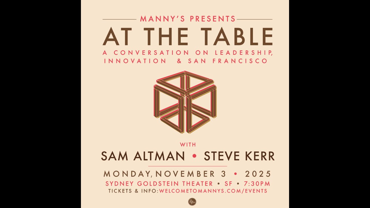 Sam Altman (OpenAI) & Coach Kerr (Warriors) - Live with Manny - Nov 3 2025