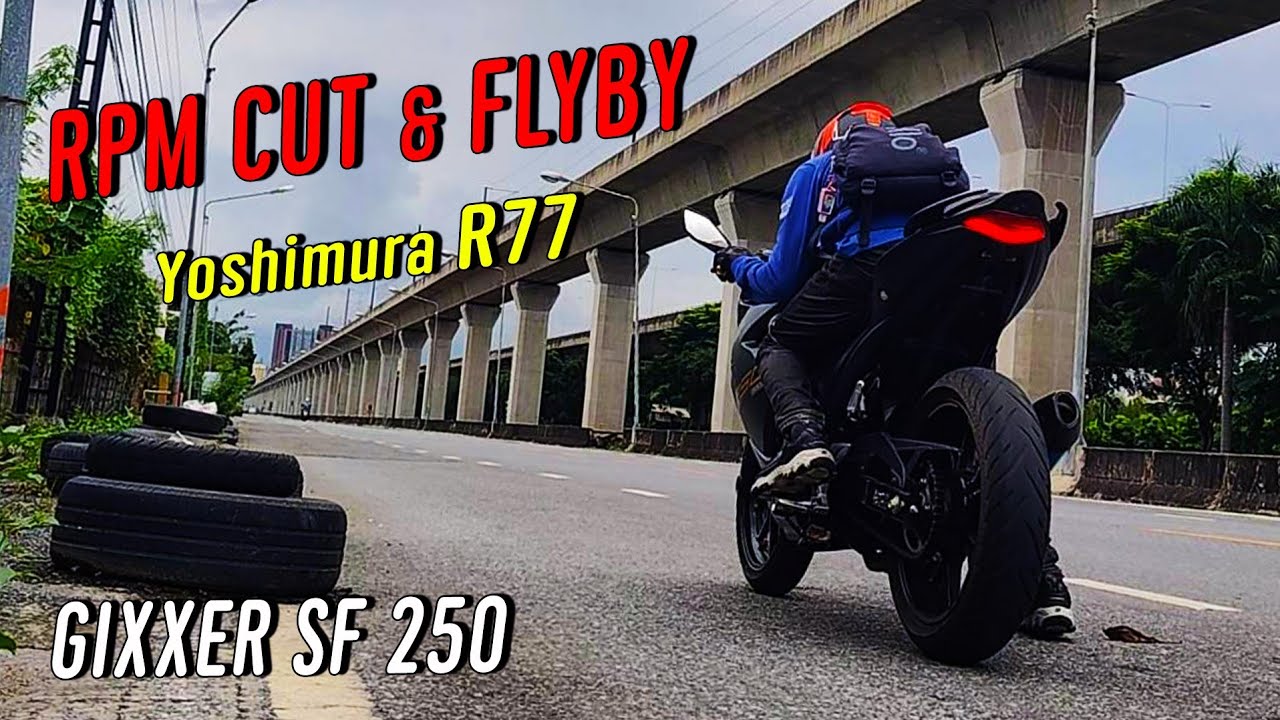 Suzuki Gixxer sf 250 RPM cut & Flyby Yoshimura R77 exhaust