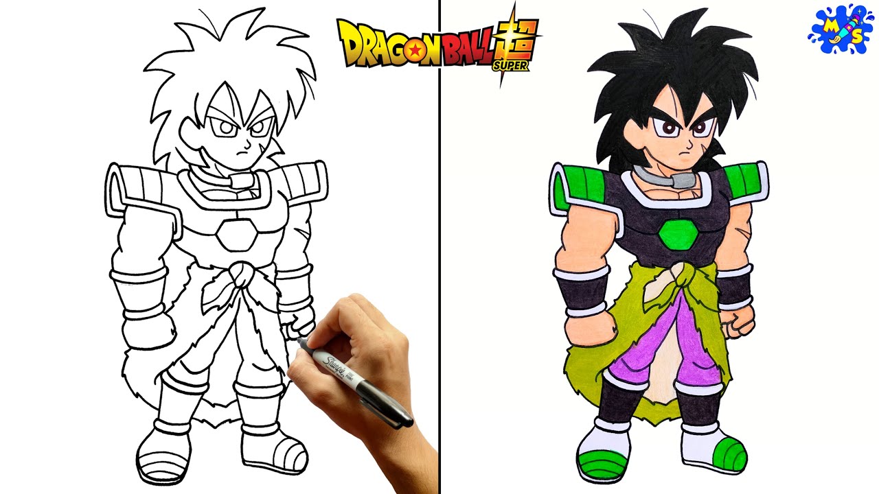 Broly Drawing || How to Draw Broly Full Body Step by Step || Dragon Ball Super