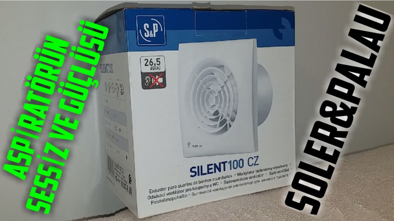 Banyo fanımın gürültüsünden kurtuldum. Silent 100 banyo fanı kutu açılımı