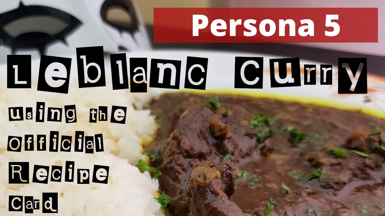 Persona 5 Leblanc Curry using the Official Aniplex Recipe Card. ペルソナ５レシピカードの通りにルブラン特製カレーを作ってみた