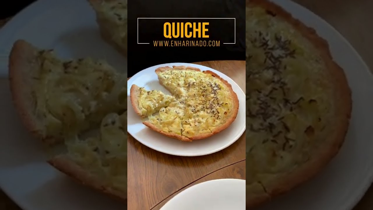 Quiche de cebolla con masa con aceite de oliva - www.enharinado.com