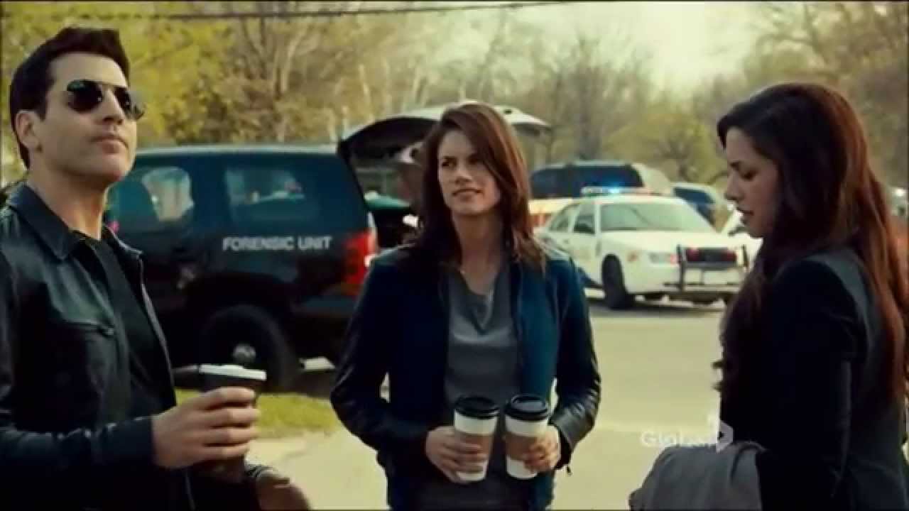 Rookie Blue -5x11- Sam, Andy, and Marlo have coffee