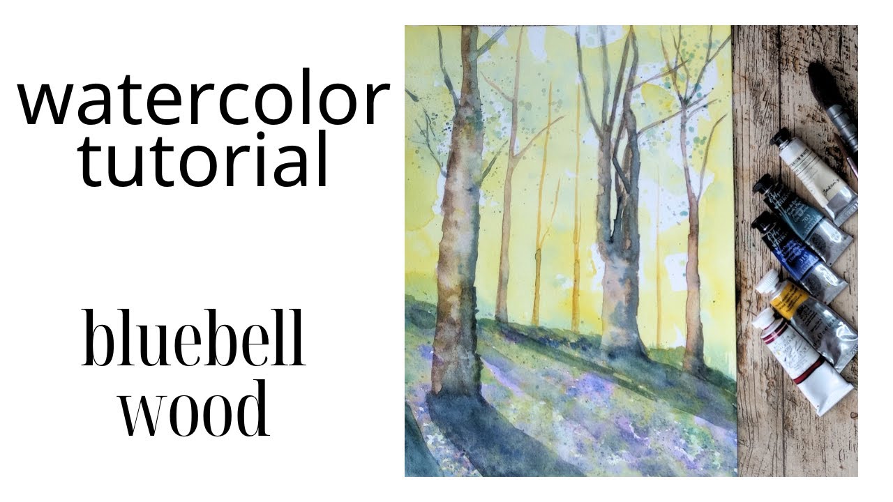 How to Paint a Watercolour Bluebell Woodland | Easy Step-by-Step Tutorial