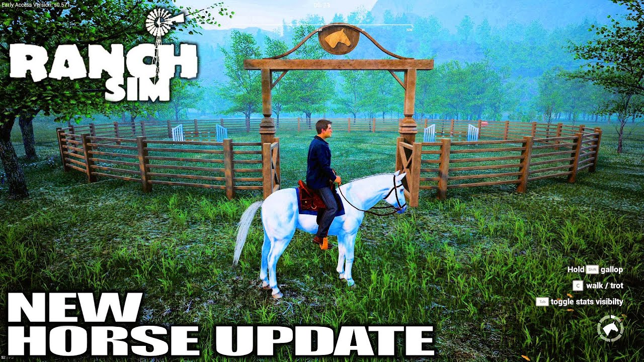Buying My Horse & Training it, NEW UPDATE | Ranch Simulator Gameplay | E12
