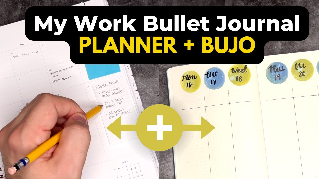 Partners in productivity 💪 Work Bullet Journal + Planner