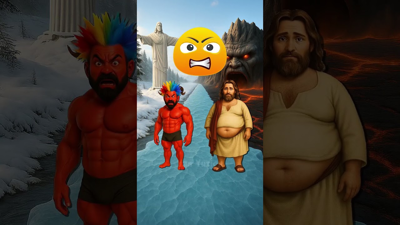 Healthy Food vs Junk Food! 🍎🍔 Jesus✝️ vs Devil😈 &ndash; Who Will Wins?!