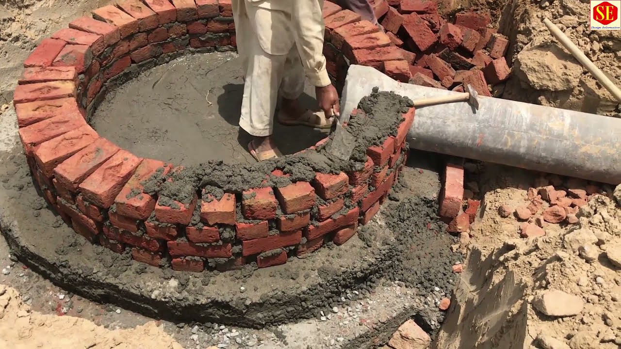 Manhole  #5. Brick Masonry & Plaster Work.