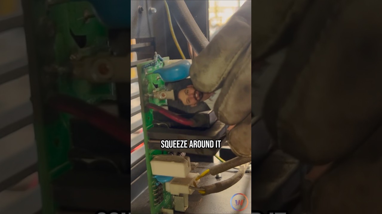 Cleaning the spark gap on your high frequency board #welding #shorts
