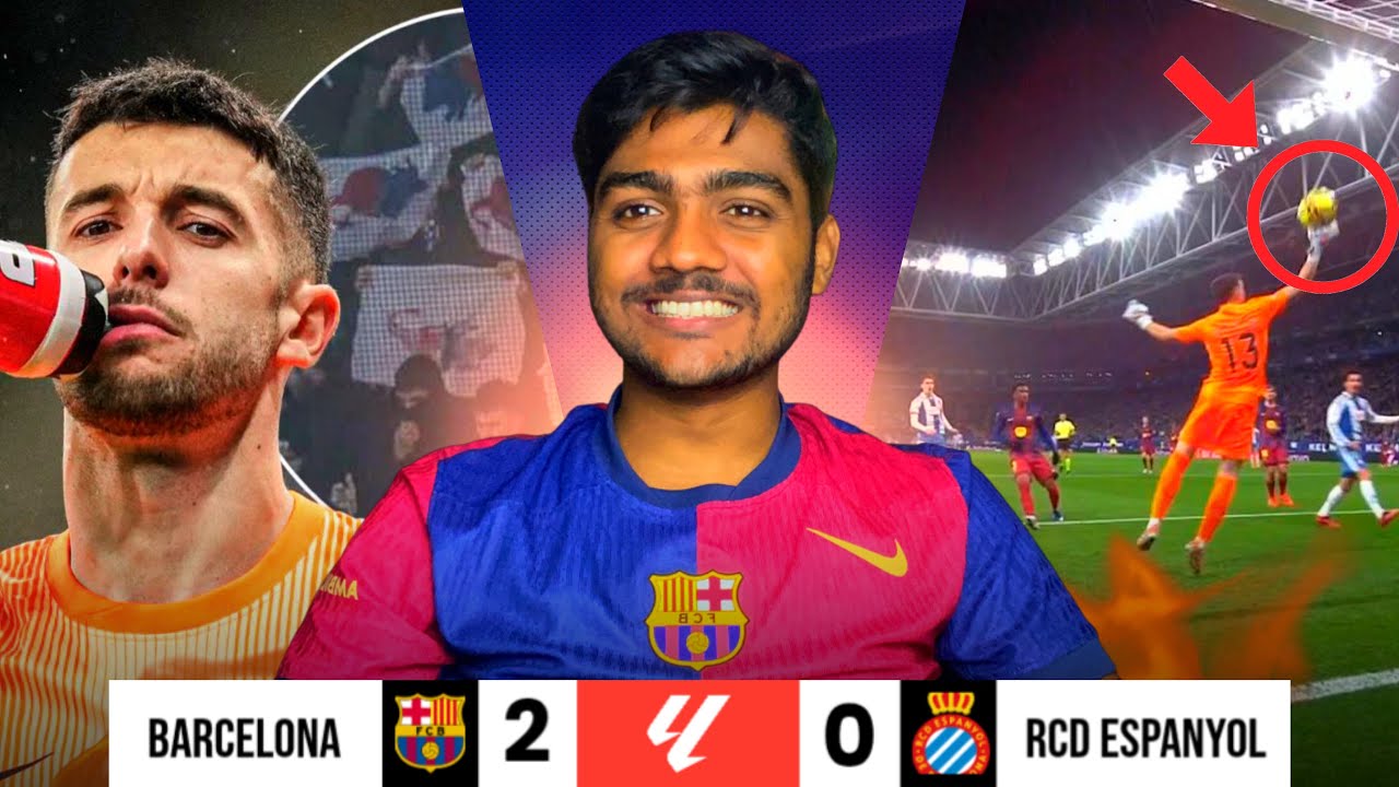সুপারম্যান গার্সিয়া দেখাই দিলো কিভাবে এক্স এর থেকে মুভ অন করতে হয়! FC Barcelona vs RCD Espanyol 🔥🔵🔴