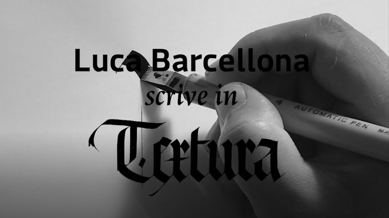 Manuale di Calligrafia | Textura con Luca Barcellona