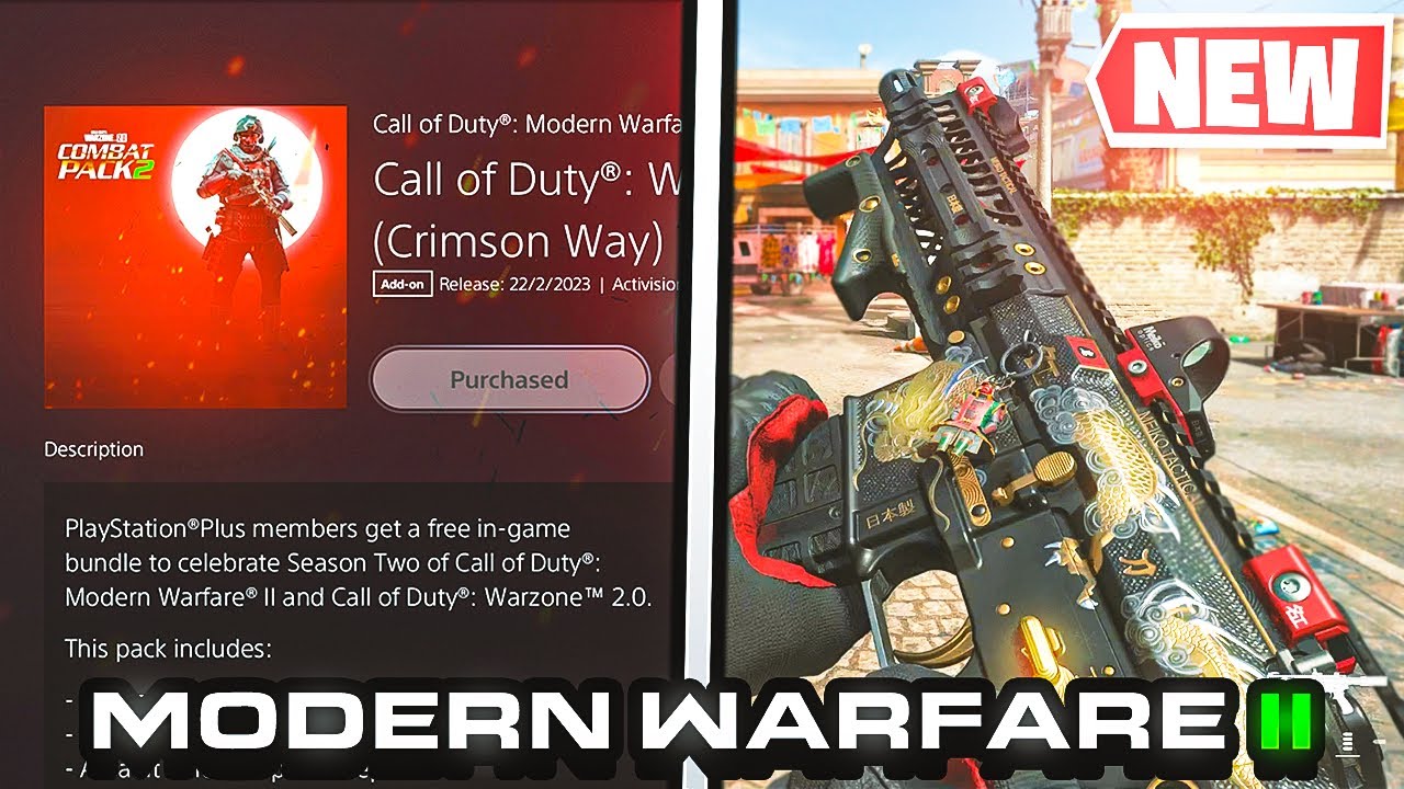 NEW PlayStation Modern Warfare 2 Season 2 Combat Pack 