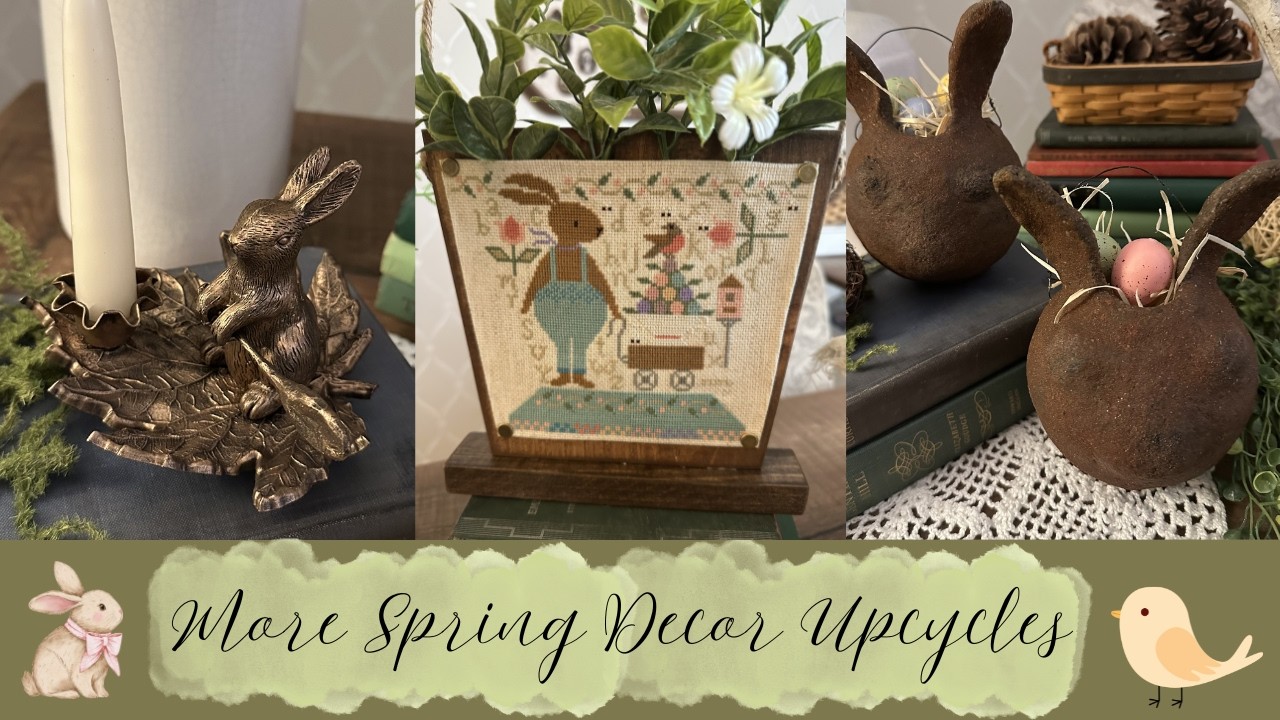 Spring!!!🐰🌷 More Spring Decor Upcycles