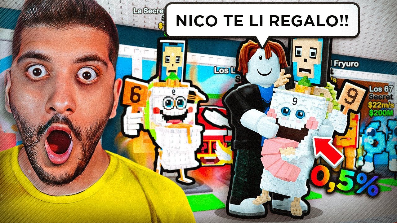HO TROVATO un BRAINROT allo 0,5% RARISSIMO nei REGALI dei MIEI FAN!! ROBLOX ITA