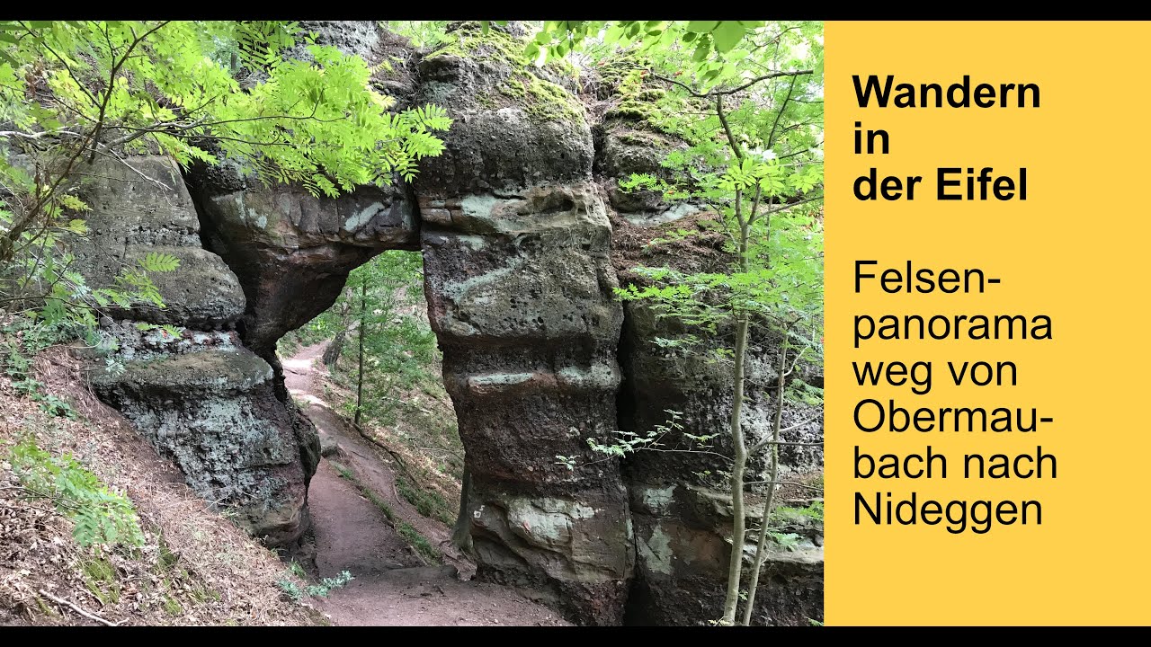 Eifel - Felsenpanorama auf der Buntsandsteinroute – von Obermaubach nach Nideggen