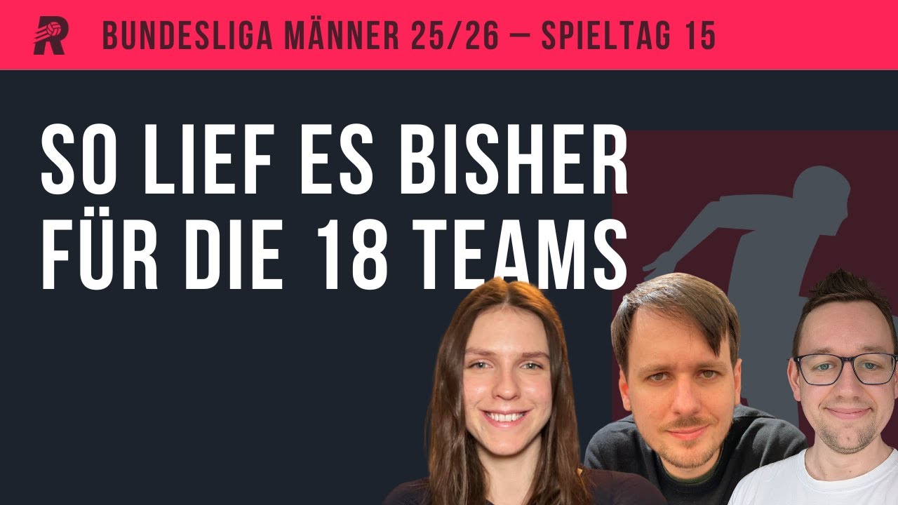 HINRUNDENBILANZ ALLER TEAMS mit Tobias Escher und Karoline Kipper!