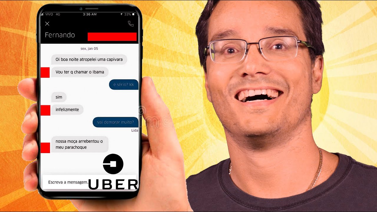 AS CONVERSAS MAIS ENGRAÇADAS DO UBER