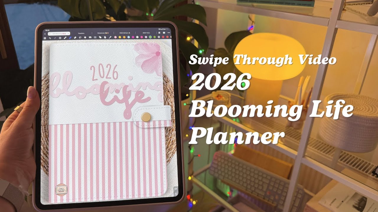 Цифровой ежедневник Blooming Life на 2026 год. Пролистайте 🌸