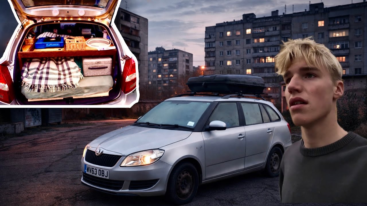 I’m 19, Alone, and Driving to Eastern Europe in my Converted Car Camper | It Gets Cold