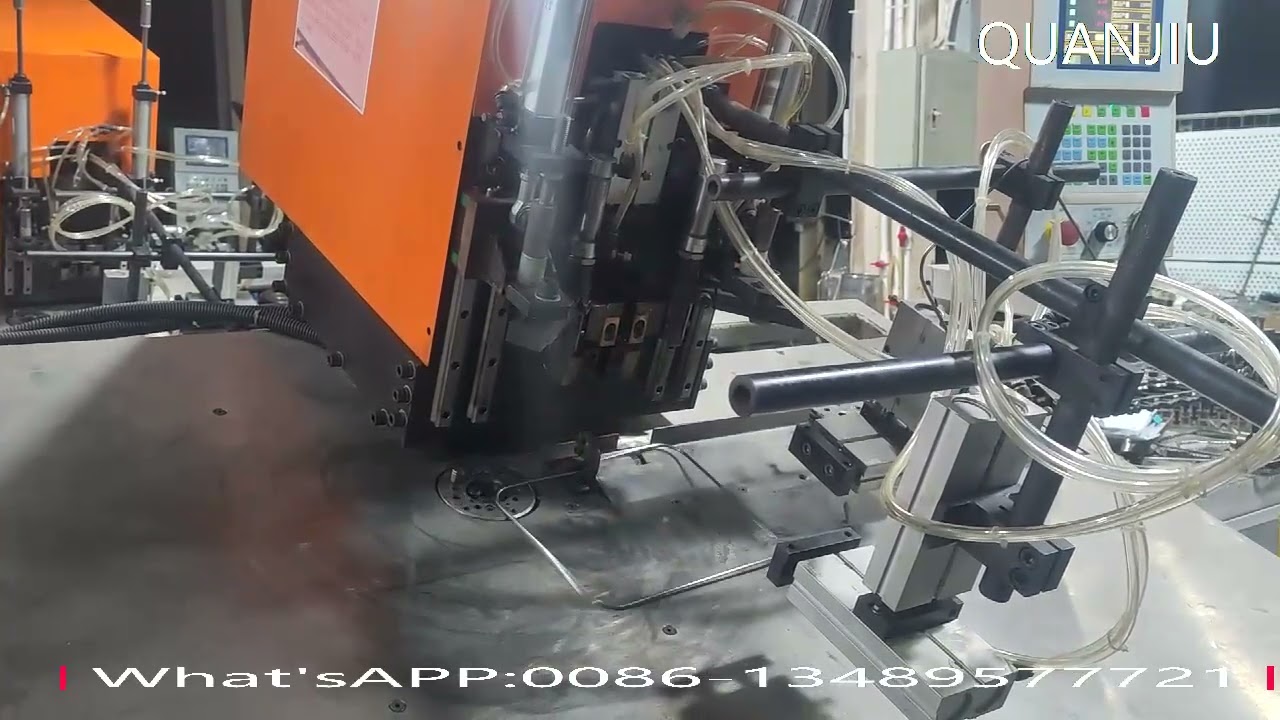 High Efficiency 2D CNC Wire Bending with Butt Welding Machine for 225x230mm Square Hardware
