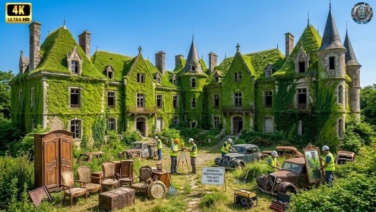 Abandoned Palace Transformed: Royal Dream Home Renovation Timelapse